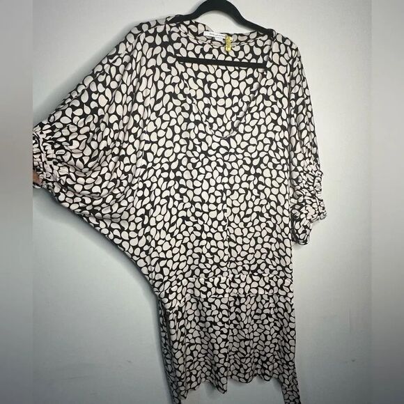 DVF Edna Silk Dress Size 12 - Picture 3 of 6